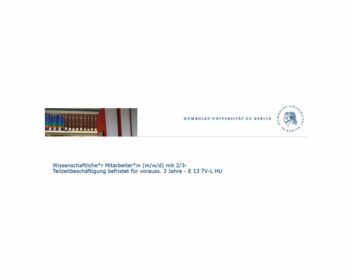Stellenausschreibung Berlin