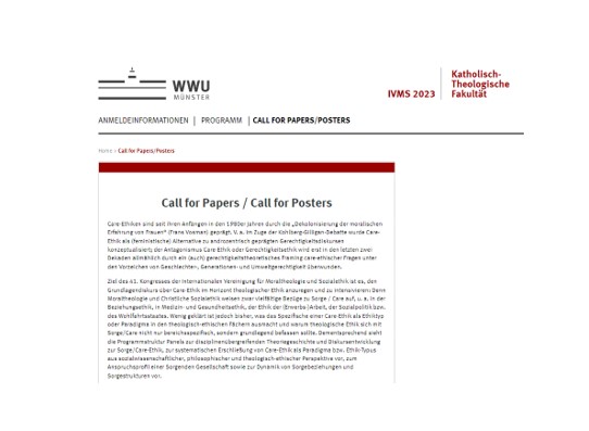 IVMS-Kongress 2023: Save the Date & Call for Papers/Posters – AG ...